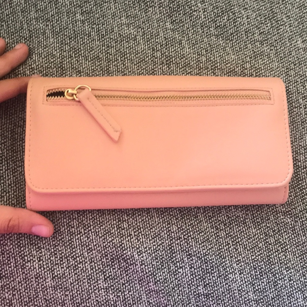 Salmon Hand purse/ wallet/ clutch
